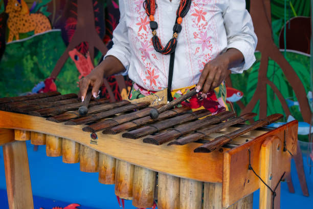 Woman's Hands Playing Marimba – Cultural Music Performance