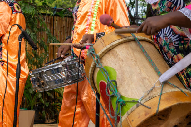 istock Afro Band Playing Drums and Snare – Vibrant Cultural Performance 2167196304