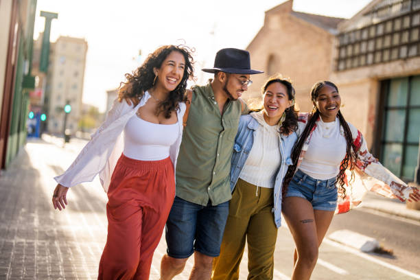 istock Joyful Urban Outing with Diverse Group of Friends 2167204188