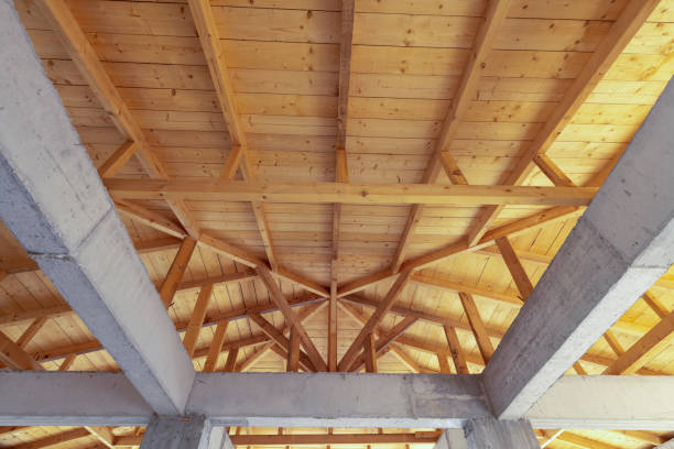 istock Wooden Roof Structure 2167206758