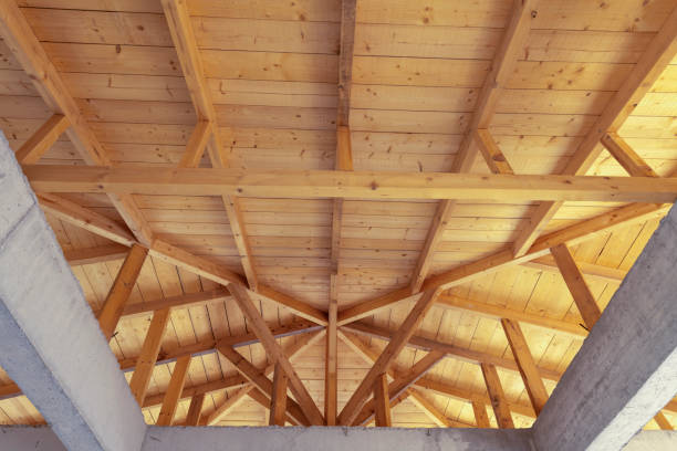 istock Wooden Roof Structure 2167206759