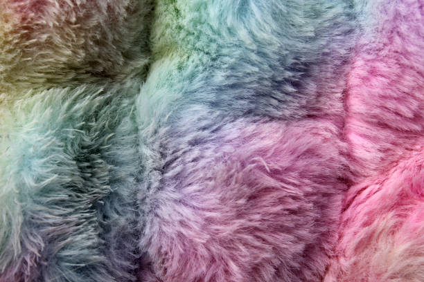 istock Soft and fluffy plush fabric in pastel colors abstract textured background 2167209204