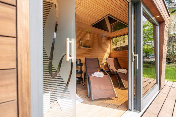 istock Serene Modern Hotel Sauna Retreat 2167215210