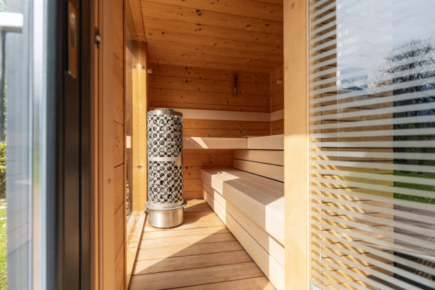 istock Boutique Hotel Serene Sauna Retreat 2167215212
