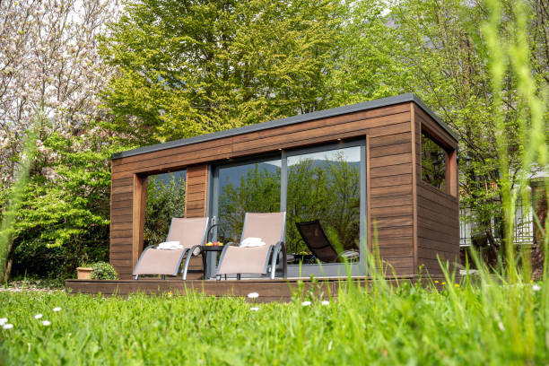 istock Serenity at Boutique Hotel's Remote Sauna Cabin 2167215224