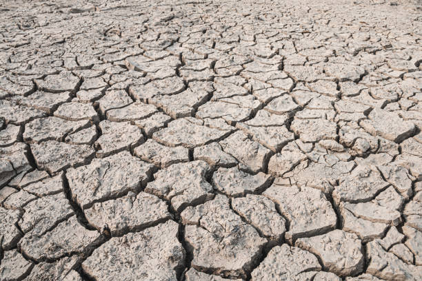 istock Landscape ground cracks drought crisis environment background. 2167215236