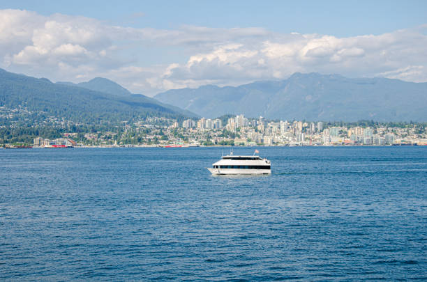 View from Canada Place water front, Vancouver, British Columbia, Canada
