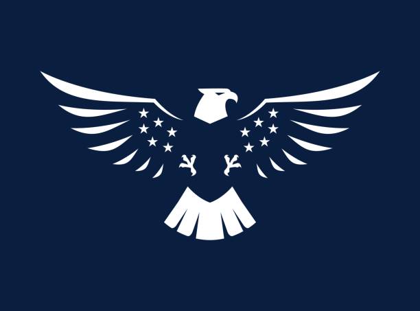EAGLE ILLUSTRATION FLAT DESIGN TEMPLATE EAGLE ILLUSTRATION FLAT DESIGN TEMPLATE eagle stock illustrations