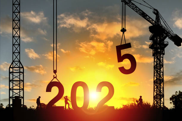 istock Building construction prepare to welcome the new year 2025 2167228120