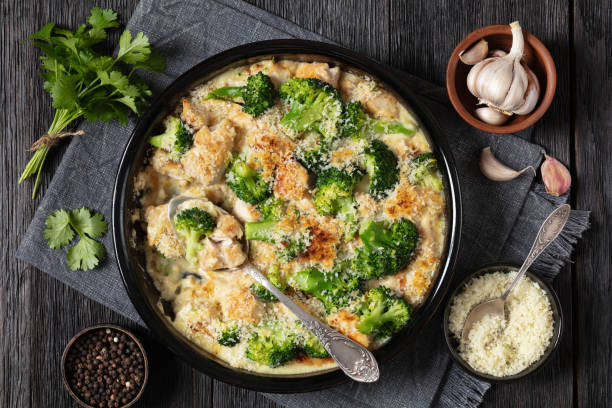 istock Chicken Divan with broccoli and panko, top view 2167228998
