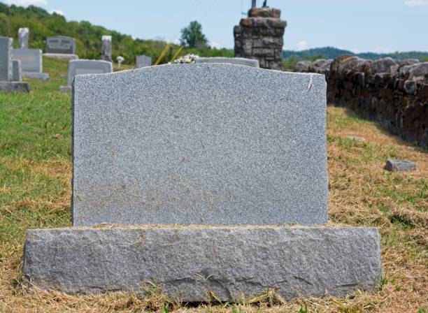 istock Granite grave stone with no inscription 2167229373