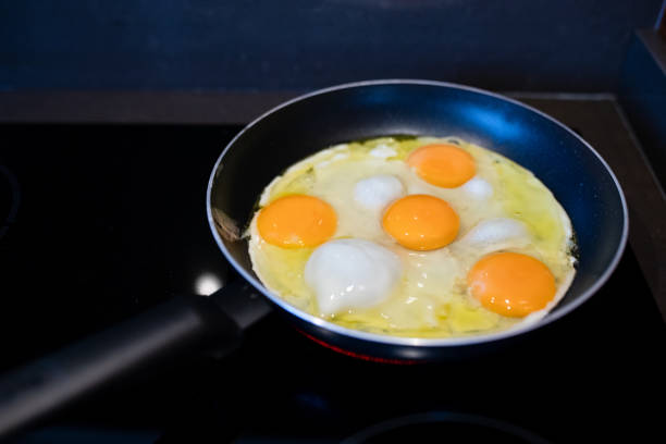 istock eggs and frying pan stock photo 2167243747