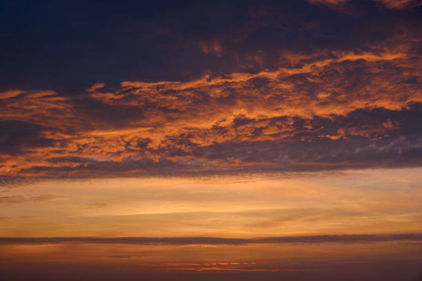Sunset sky on twilight in the evening/ Background texture