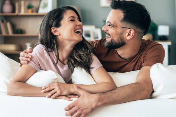 istock Happy couple at home 2167247277