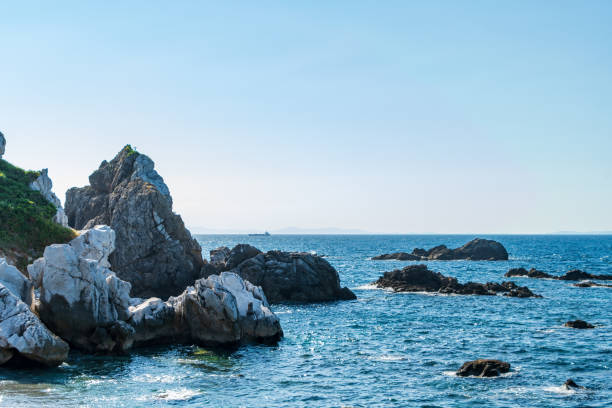 istock Rocky Shoreline Against a Tranquil Ocean 2167251481