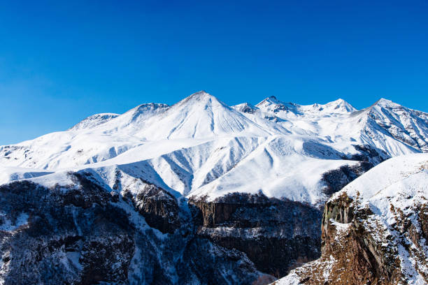 istock Caucasus mountain range Georgia. Gudauri with beautiful Caucasus mountains on background. 2167261533