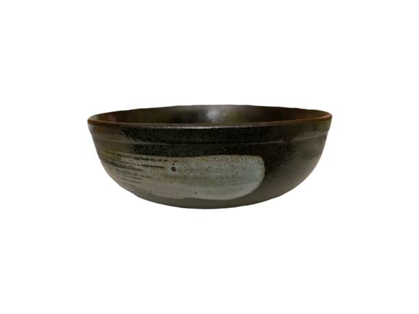 istock Japanese style black ceramic bowl isolated on white background 2167266987
