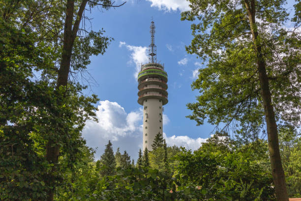 istock Television Tower Mierlo in the forrest. 2167273279