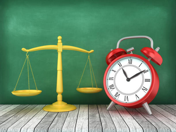 istock Legal Weight Scale with Clock 2167275820