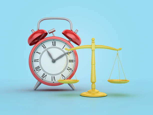 istock Legal Weight Scale with Clock 2167275827