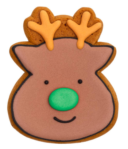 istock Reindeer gingerbread cookie isolated on white 2167282594