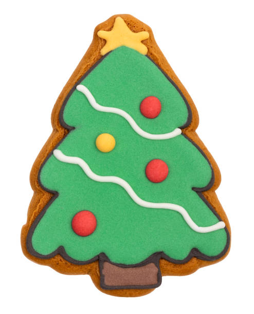 istock Christmas tree gingerbread cookie isolated on white 2167282605
