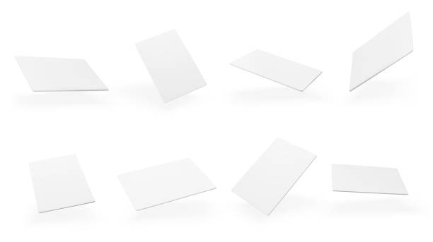 istock Realistic floating business branding cards template mockup with shadows. Vector illustration 2167283077