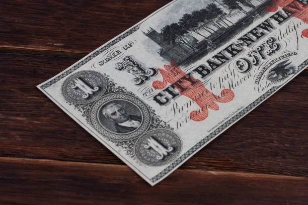 istock Old west period US dollar banknotes 2167283119