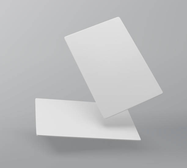 istock Realistic floating business branding cards template mockup with shadows. Vector illustration 2167283121