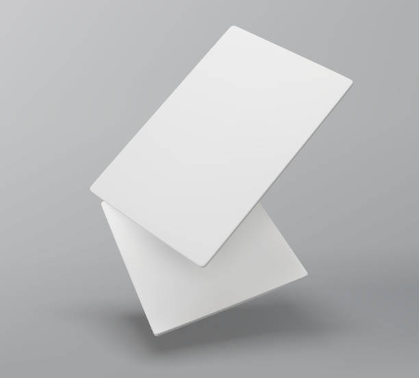 istock Realistic floating business branding cards template mockup with shadows. Vector illustration 2167283161