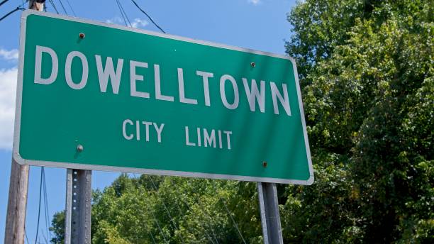 istock Dowelltown city limit sign 2167286786