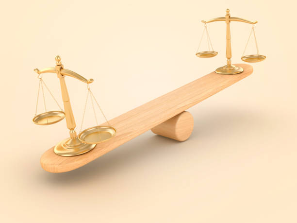 istock Legal Weight Scale on Seesaw 2167289601