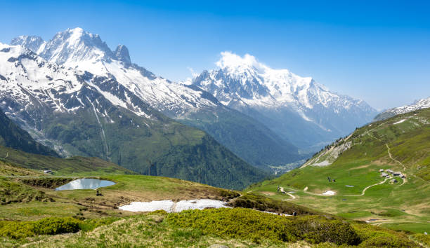 istock Mountains views from Col de Balme, France 2167292921