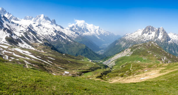 istock Mountains views from Col de Balme, France 2167292926