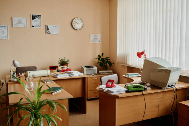 Dedicated Businesswoman Working and Gathering Information, working hard late with his technology laptop in office