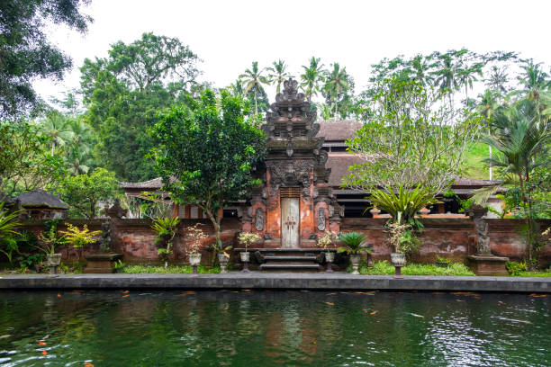 istock Balinese Temple Pond and Gate 2167297144