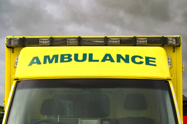 Inside of a ambulance
