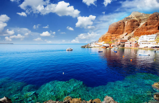 istock Amoudi bay, Santorini, Greece 2167304439