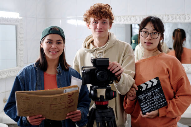 istock Capturing Moments with Film Equipment in Studio Setting 2167307392