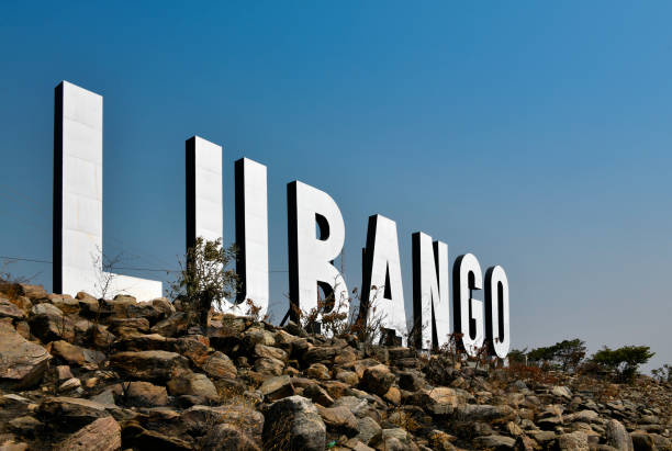 istock Lubango city sign on the Serra de Chela mountain range, Angola 2167312842