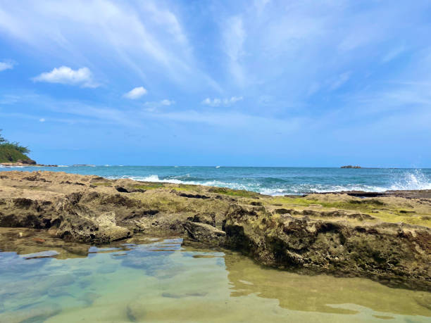 istock Water line with rocks and sky 2167316015