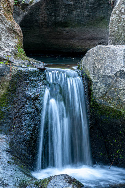 waterfall pouring into the cave (Kaklık, Denizli, Türkiye)
