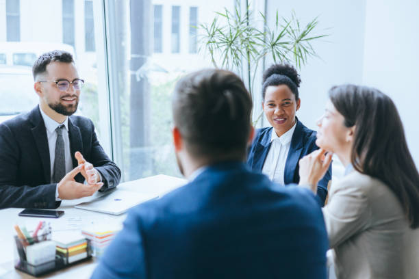 istock Professional business meeting with active engagement 2167322782