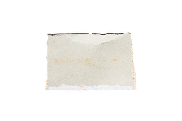 istock Torn old vintage paper isolated on white background 2167326593