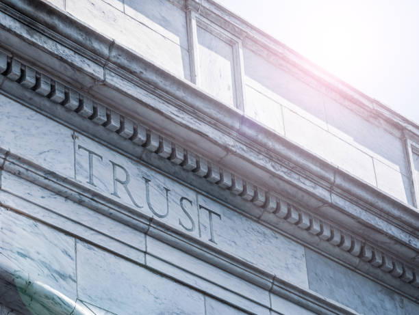 Trust sign on an old building