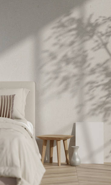 istock Modern Minimalist 3D Interior Design with Empty Frame and Natural Light in Cozy Bedroom Setting 2167337804