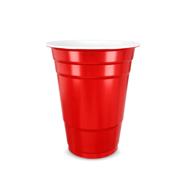 istock Red party cup isolated on white background 2167338481