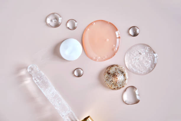 istock Several cosmetic products on a pink background. 2167339296