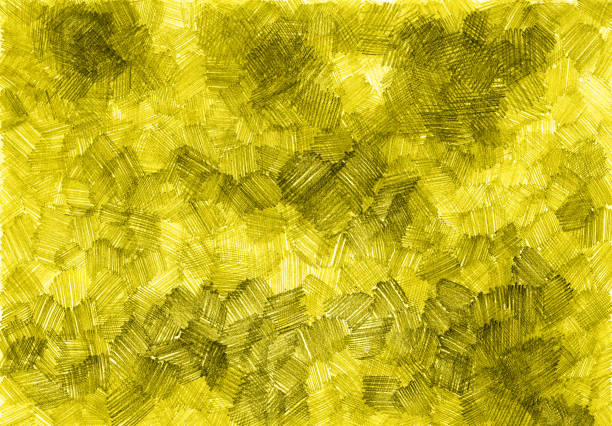 istock Abstract background. Filled with texture drawn with pencils. Different shades of yellow, green colors. 2167343285