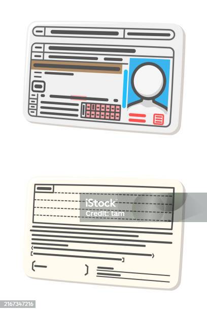 Identification Front Front Side And Back Side Of Drivers License Identification Document ...